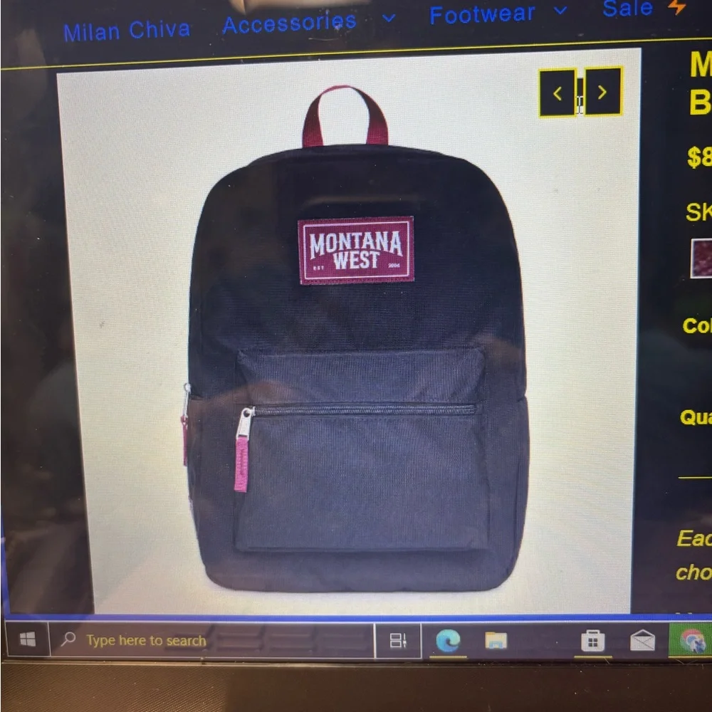 Montana West Backpack - Black x 3 and Magenta Turquoise and Burgundy